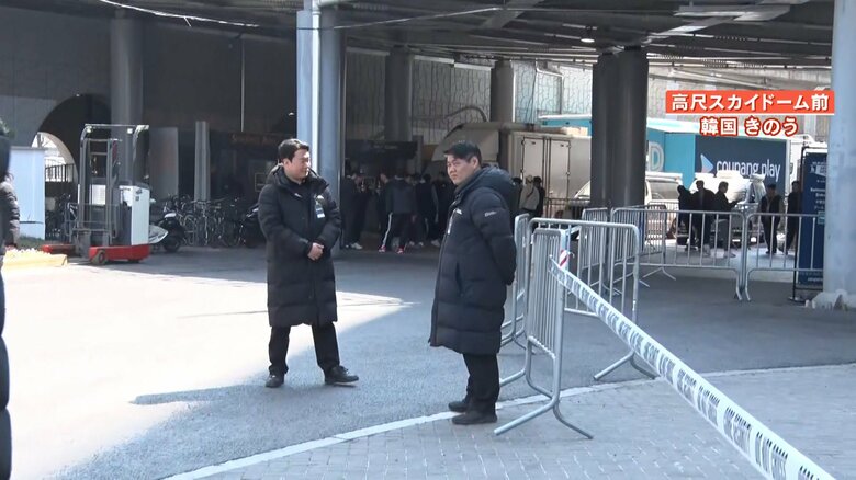 パドレス側の入り口　警備員はいるものの声をかけられることはない