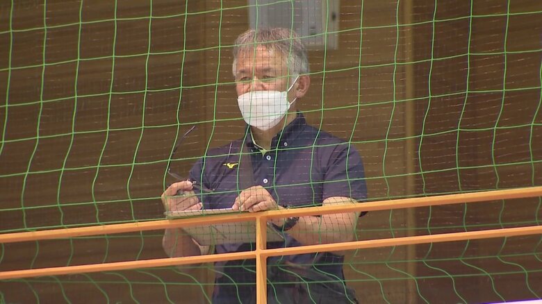 応援に駆けつけた父・勝也さん