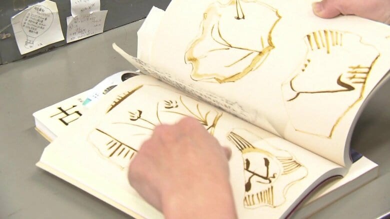 絵付けの参考にしている古唐津の図録