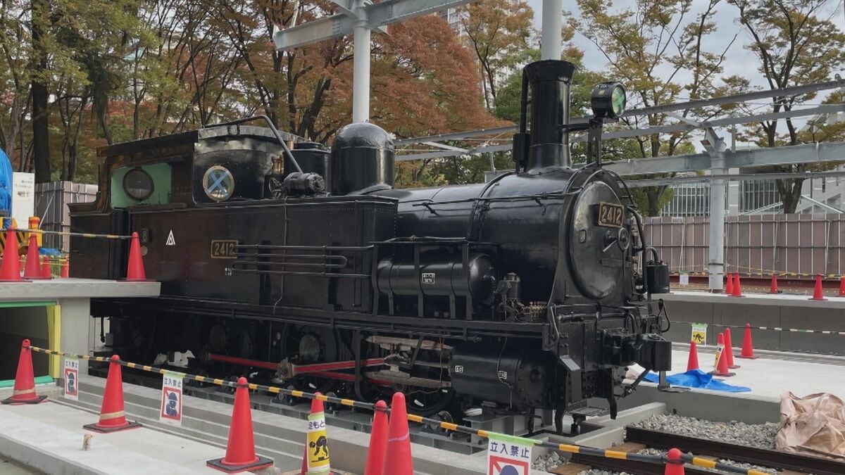 石炭は使えず“圧縮空気”で…1904年製造の『B6形蒸気機関車』動く展示