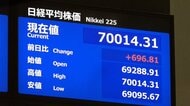 株価最高値を更新　初の7万円台　追加利上げで“買い”強まる