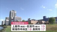 朝は冷え込むも・・・高気圧に覆われ平年並みの気温に【新潟」