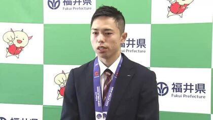 パラ陸上・川上秀太選手に2度目の福井県スポーツ特別賞　世界選手権で金メダル　3年後のロス・パラ五輪での金メダルにも意欲