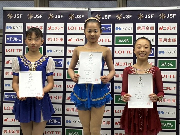 ノービスA女子表彰台（関東選手権）