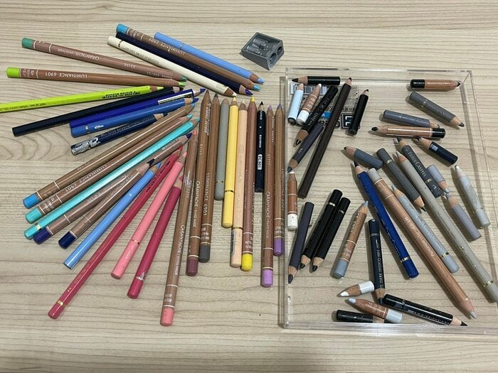 実際に使用した色鉛筆(提供:ARIAさん)