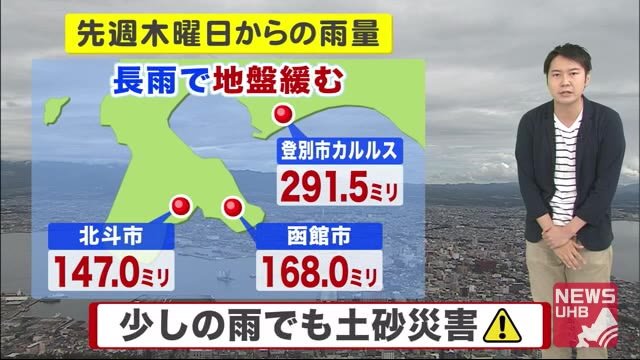 北海道の天気 9/16(水) 警報解除も油断しないで!少しの雨でも土砂災害に注意