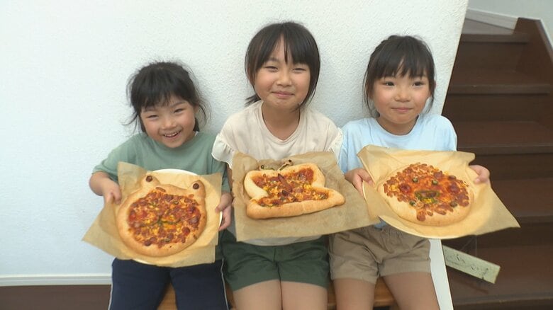 もちもち食感が魅力！夏休みの姉妹が挑戦した「米粉ピザ作り」｜FNNプライムオンライン