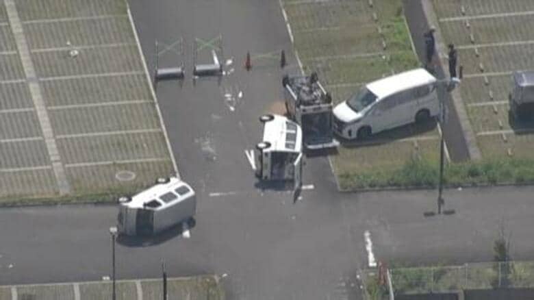 台風15号に伴う突風で車両が横転…乗車していた50代男性の死亡を確認　吉田町が発表　頭を強く打ったか　同町では国内最大規模の竜巻が発生｜FNNプライムオンライン