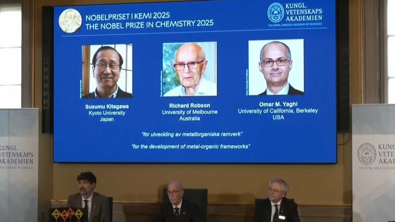 ノーベル化学賞に京大の北川進さんら3人　次世代の多孔性材料を開発｜FNNプライムオンライン