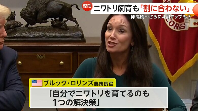 ニワトリの個人飼育を推奨したブルック・ロリンズ農務長官