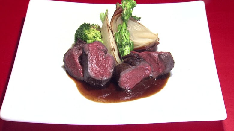 エゾ鹿肉のロースト