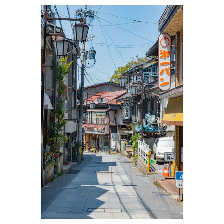 渋温泉（長野県／2024年4月撮影）