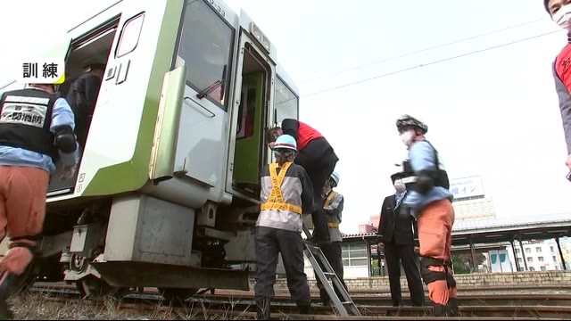 JR一ノ関駅で防災訓練 大規模地震想定<岩手・一関市>