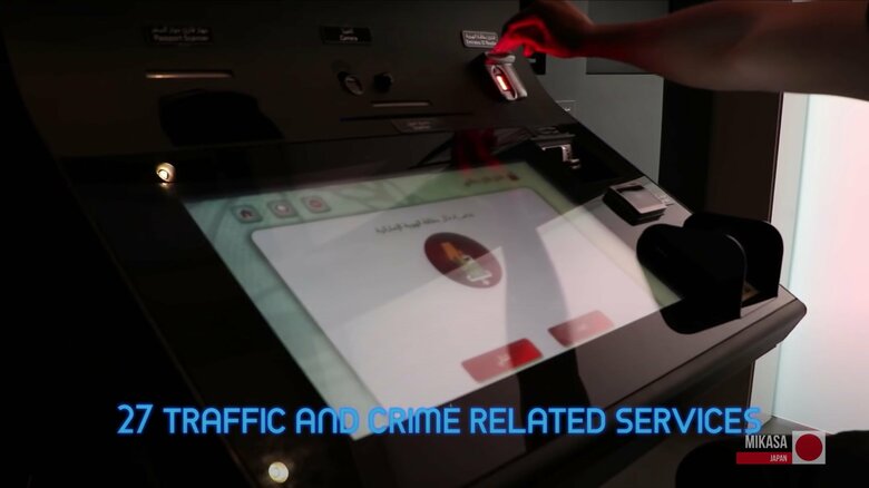 警察、行政サービスは搭載の端末で利用（提供：三笠製作所）