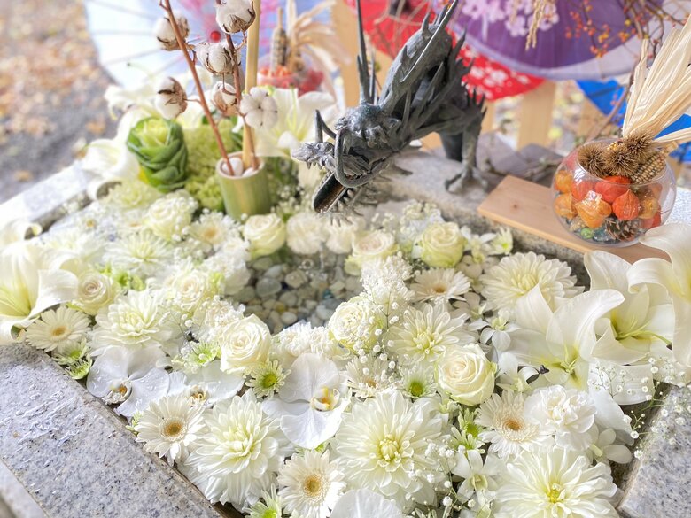 花手水（提供：札幌諏訪神社）