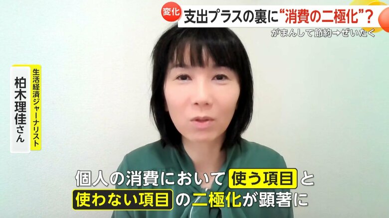消費の二極化が顕著になっていると専門家