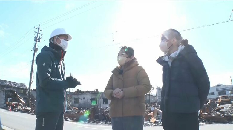 輪島朝市で30年以上商店を営んでいた南谷さん母娘