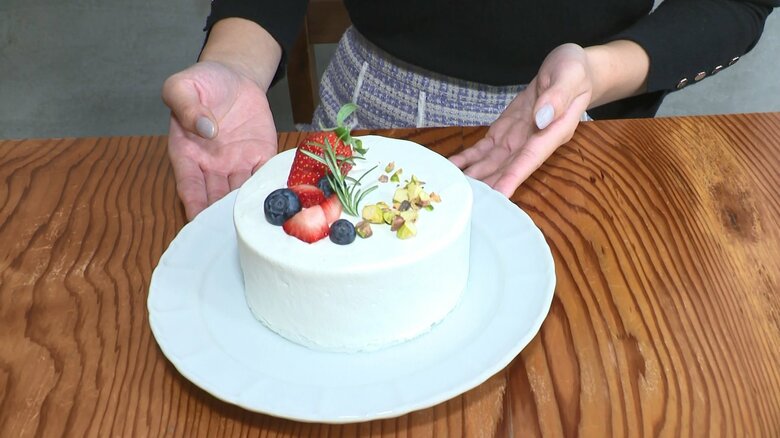 見た目は“ケーキ”のかき氷