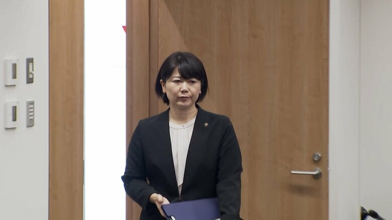 市議会での小川晶・前橋市長（10月2日午前）