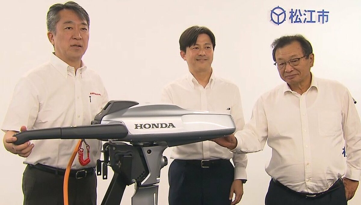 堀川遊覧船」をエコな乗り物に…電動化目指し松江市とホンダが実証実験