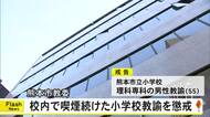 熊本市教委 学校内で喫煙続けた小学校教諭を懲戒処分