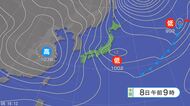 【雪の予想】平地でも大雪のおそれ　北陸・近畿・中国70センチ、　東北50センチ、北海道・関東甲信・東海40センチ　24時間予想降雪量（7日午後6時から・多い所で）
