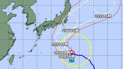 【台風情報】大型の台風25号の進路予想　21日にかけ関東に接近する可能性　千葉県や静岡県などでは総降水量が400ミリを超える可能性　シルバーウィーク中の交通への影響にも警戒・注意を