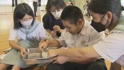 「南極の氷」が南の島にやってきた！ Dr.コトーの島で南極出前授業