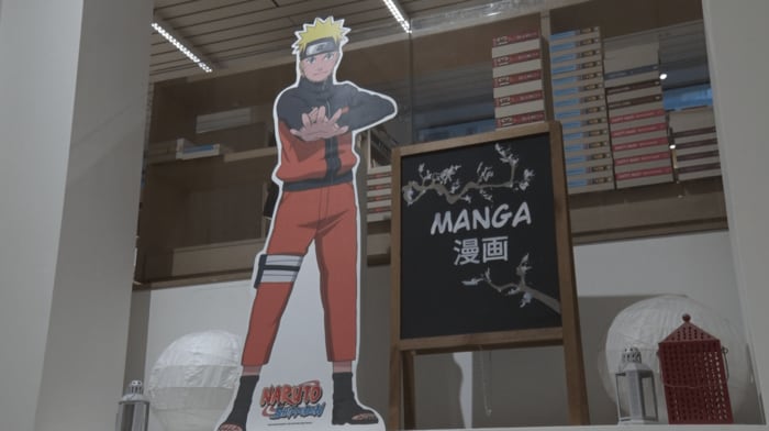 ロンドンの書店にある漫画コーナー