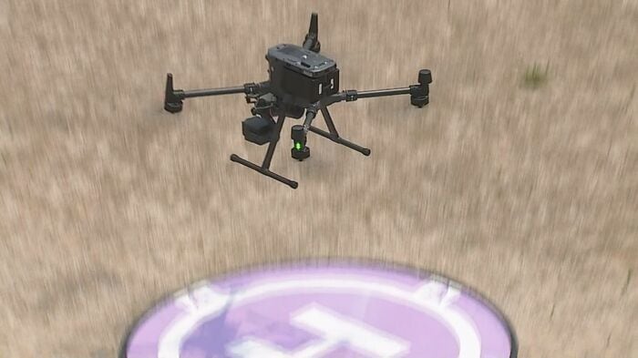 上空からはドローンを駆使して監視 午前10時から午後5時まで1時間おきに飛行