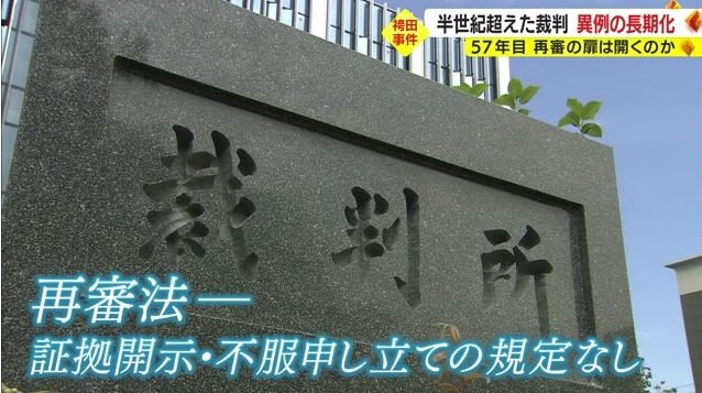 再審法に証拠開示や不服申し立ての規定なし