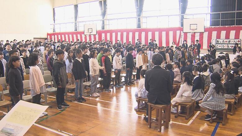 「友達100人目指す！」新しい学び舎が開校　4つの小学校を統合　飯山市「城北小学校」全校児童268人｜FNNプライムオンライン
