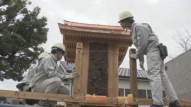 熊本地震から10年　被災した大分市の神社の鳥居とほこら　熊本の高校の生徒が新たに製作｜FNNプライムオンライン