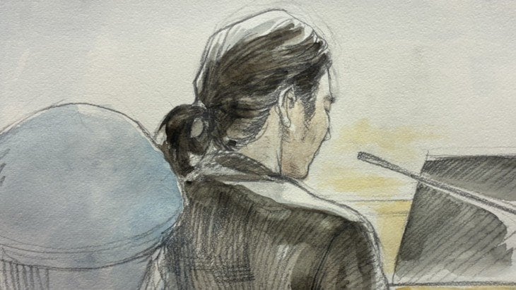 被告人質問時の山上被告