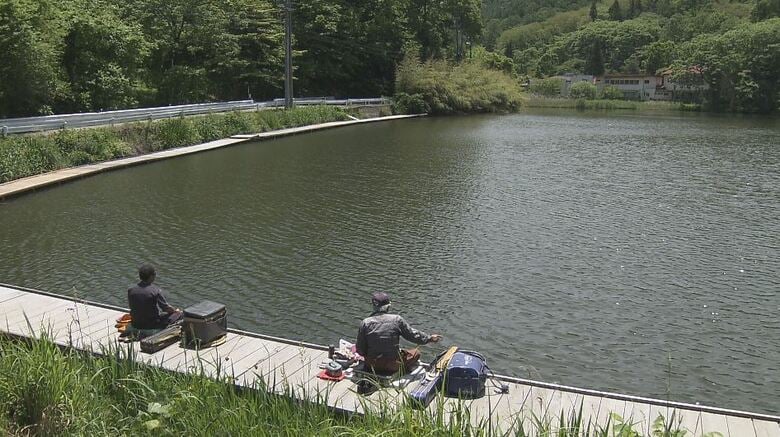ヘラブナ釣りの人気スポット　田川浦湖（長野県塩尻市）