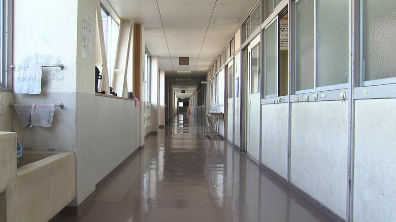 校舎がなくなる福富中学校（佐賀・白石町）