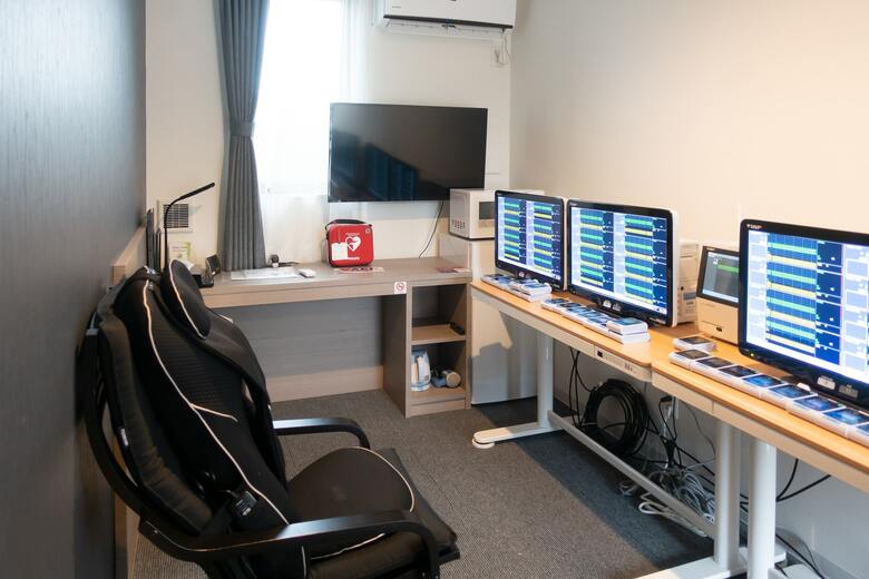 2022年1月栃木県内で臨時医療施設（ナースステーション）として利用された際の内装（画像提供/デベロップ）