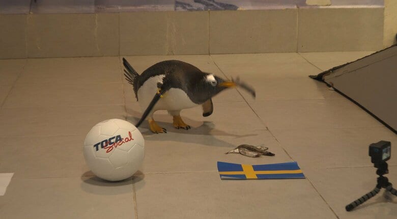 カミーロ（３歳オス）は先にスウェーデンのシシャモを平らげたが…