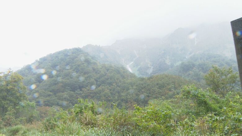 この日はあいにくの雨