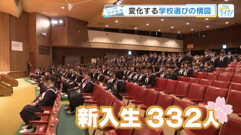 比治山学園高校の入学式