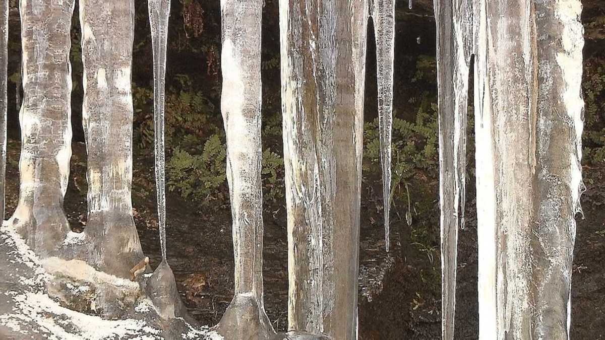 ものすごい透明度 冬の秩父が生み出す 氷柱 が神秘的