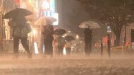 庄内川で「レベル5氾濫特別警報」発表　愛知・稲沢市の地下道が冠水　マンホールから噴き出す水の柱　東京でも線状降水帯の恐れ