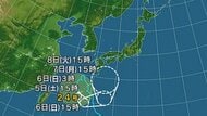 【台風情報】台風24号と前線の影響は　台風の進路や前線の動向によっては10日頃にかけて大雨が続くおそれ　西日本から東日本の太平洋側を中心に総雨量が多くなる可能性