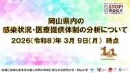 【岡山大学】岡山県内の感染状況・医療提供体制の分析について（2026年3月9日現在）