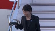 高市首相 首脳会談終え帰国　機内から出てきた時はやや疲れた表情　25日に国会で訪米報告