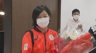 東京五輪 金メダル原田のどか選手岡山に凱旋 全試合にスタメン出場 ソフトボール【岡山】