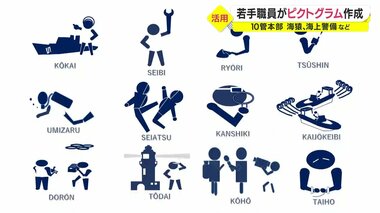 「堅いイメージ変えたい」“海の警察”の若手がピクトグラム作成 YouTubeに動画も【鹿児島発】