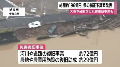 鹿児島県　約196億円の12月補正予算案を発表　災害復旧事業などに重点