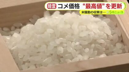 コメ収穫量は「過去10年で2番目」　ただ価格は”最高値”を更新　米騒動に終わりは？　スーパーには5kg税抜き4000円台のものばかり
