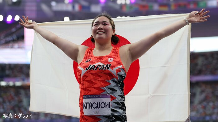 パリオリンピックでの北口榛花選手